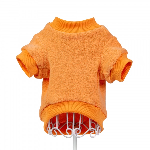 Peach Fleece Dog Sweatshirt